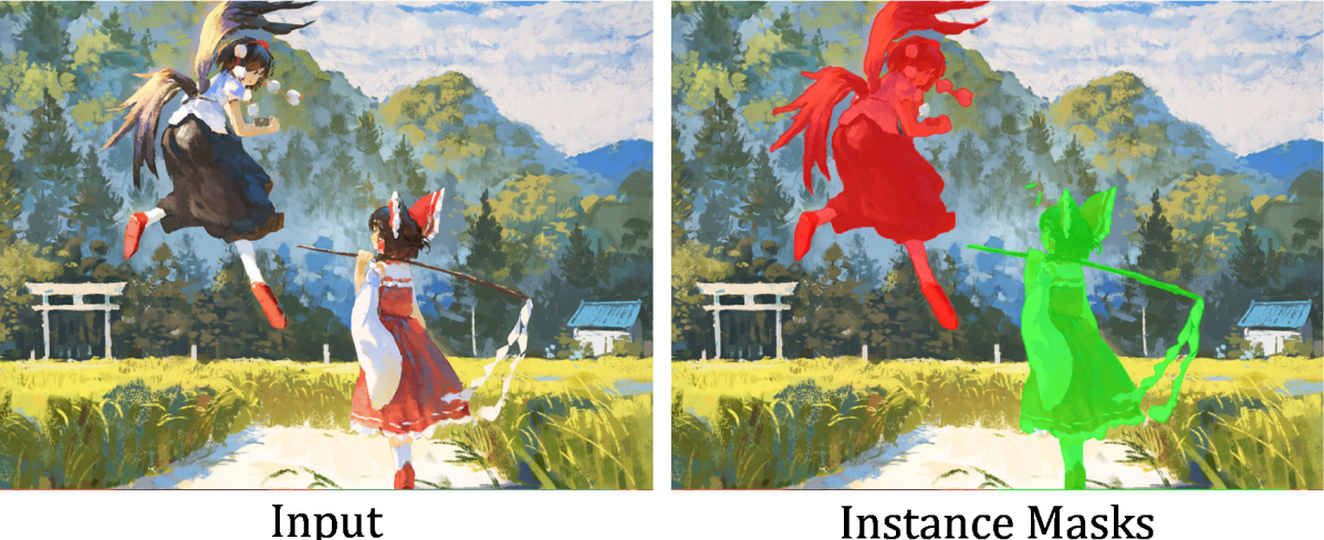 Instance-guided Anime Editing with a Curated Large-scale Dataset teaser